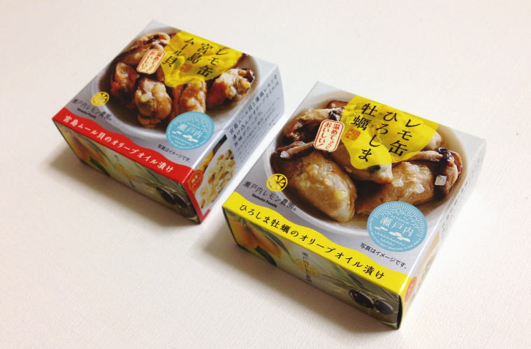 【レモ缶】ひろしま牡蠣・宮島ムール貝のオリーブオイル漬け