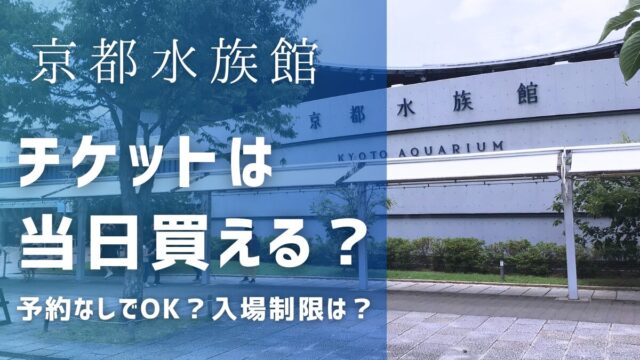 京都水族館のチケットは当日予約なしで買える？入場制限はあるの？