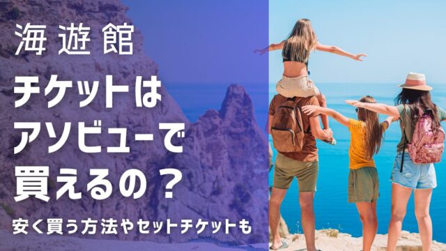 海遊館のチケットはアソビューで買える？安く買うには？サンタマリアやレゴランドのセットチケットがお得